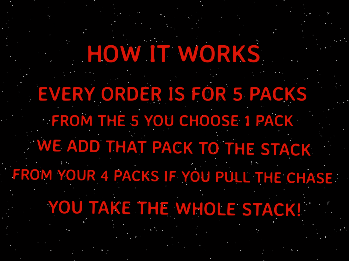 STACKPOT 5 Booster Packs!